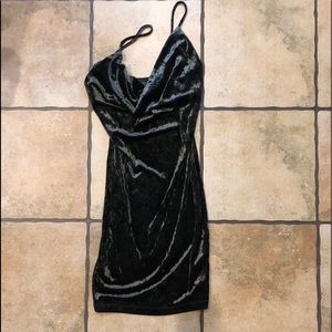 Cowl neck midi dress